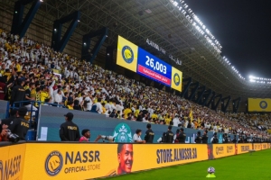 利雅得胜利本轮大胜纳杰马体育，现场观众人数为26003人