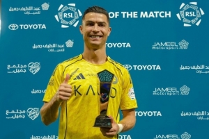 梅开二度！C罗当选利雅得胜利vs纳杰马体育全场最佳球员