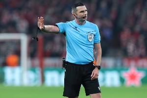 奥利弗执法皇马拜仁成绩:执法皇马4战3胜1负 执法拜仁7战6胜1平