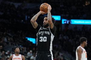 尚帕尼单赛季命中已经192记三分 打破丹尼·格林保持的队史纪录