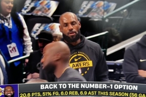 看老头了！直播方晒詹姆斯热身画面 配文：重回球队头号选择!