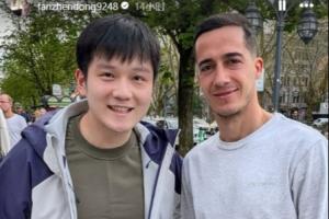 樊振东晒与巴斯克斯合影:很高兴看到你享受新生活