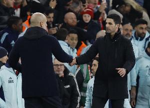 卫报：曼城近四年四月保持不败，阿森纳看起来则像在崩盘边缘