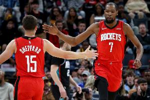 加内特：火箭季后赛会暴露领导力问题 不能只依赖杜兰特和谢泼德