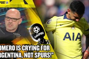 墨菲：罗梅罗伤退流泪是为阿根廷哭而非热刺，他怕错过世界杯