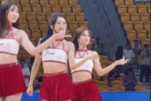 炫舞小狮妹又来咯！媒体人晒广州男篮主场啦啦队的舞蹈表演视频