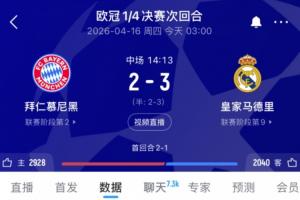 神仙半场!拜仁、皇马半场轰5球!开场进到结束,交替进球!