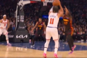 挡不住了！布伦森借掩护三分还能进 个人开场6中6&三分3中3！