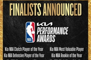 官方：本赛季各大奖项归属将在北京时间早上6点开始宣布