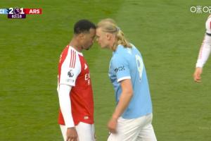 杠上了！哈兰德、加布里埃尔顶牛两队爆发冲突，两人各吃一黄！