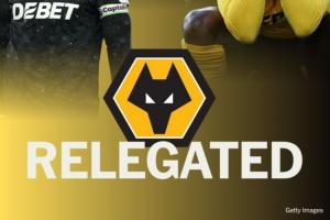 五大联赛首支！狼队剩5轮落后第17名16分已无反超可能，提前降级